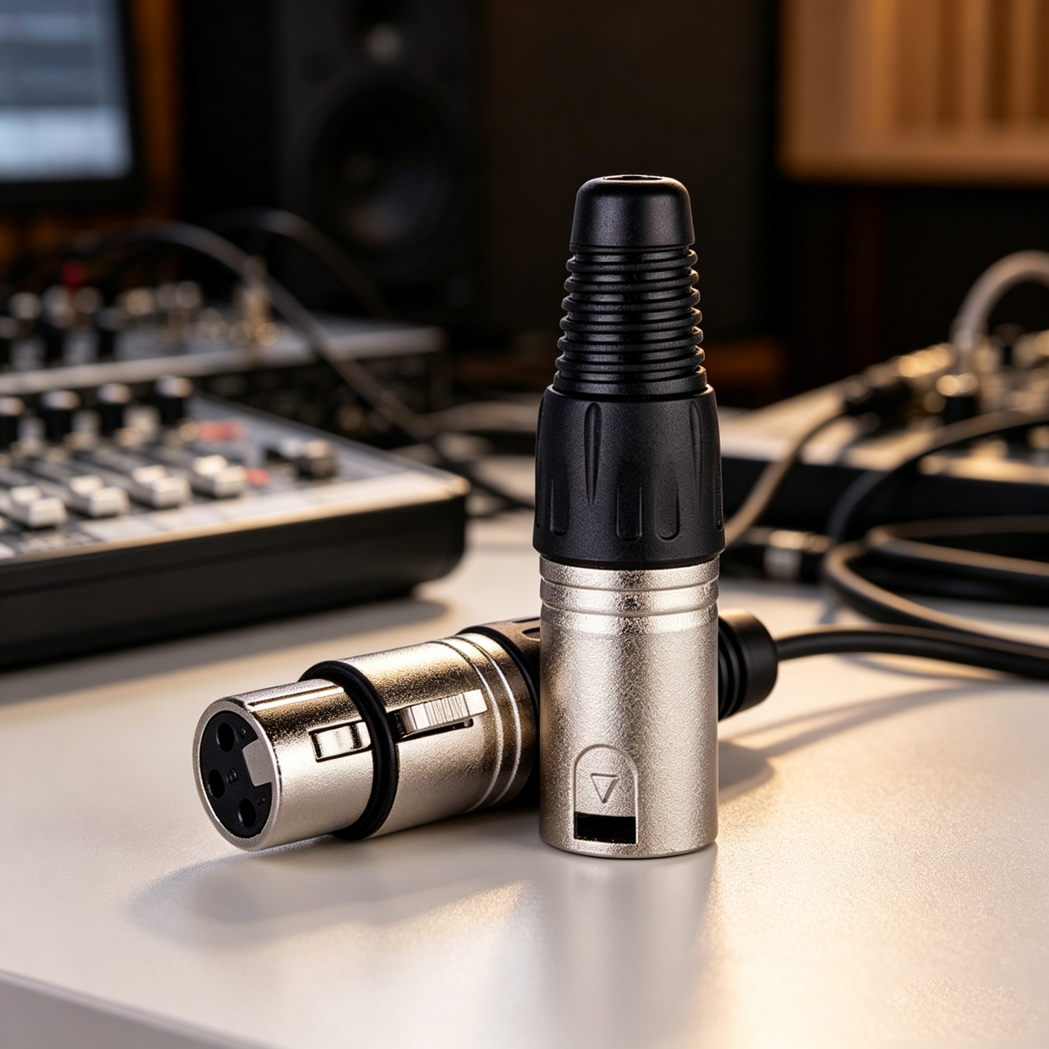3 pin XLR male female set