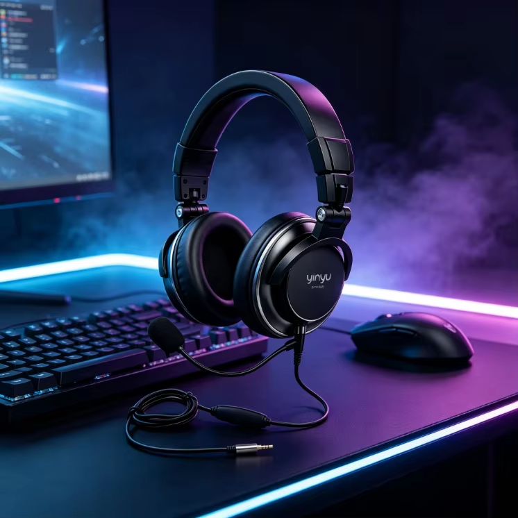 Folding Headphones with Mic