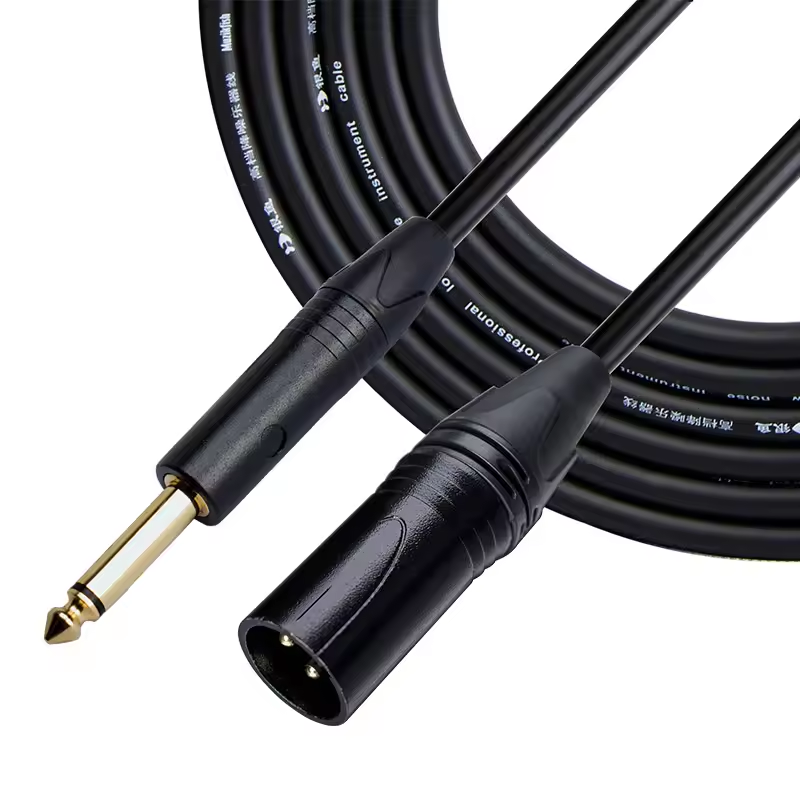 XLR male to 6.35mm cable