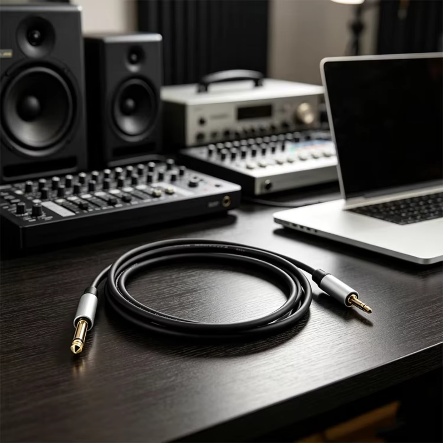 3.5mm to 6.35mm audio cable