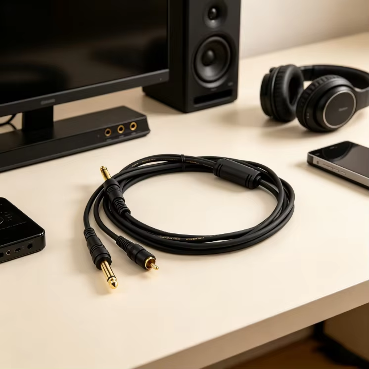 6.35mm to RCA cable