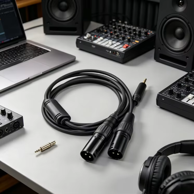 3.5mm to dual XLR cable