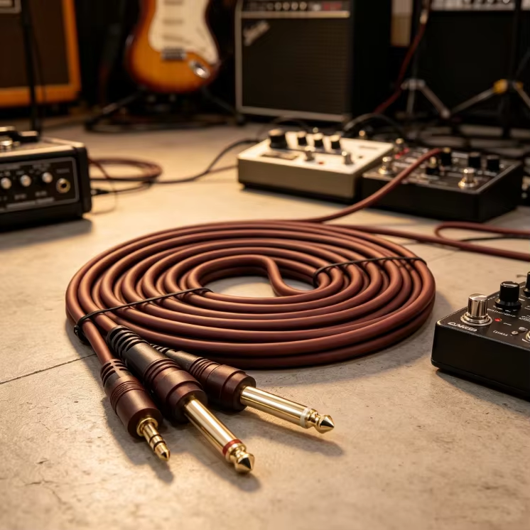6.35mm to 3.5mm audio cable