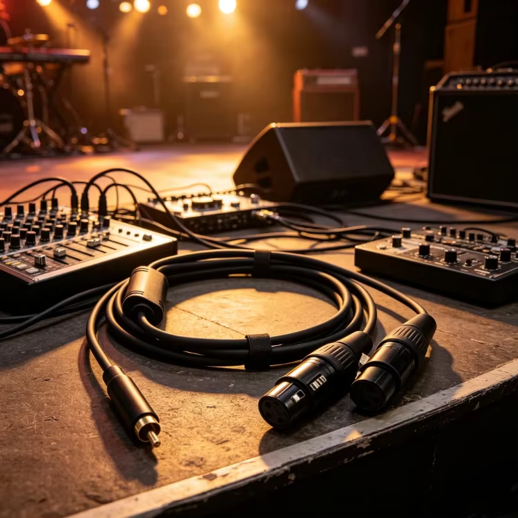 XLR female to RCA cable