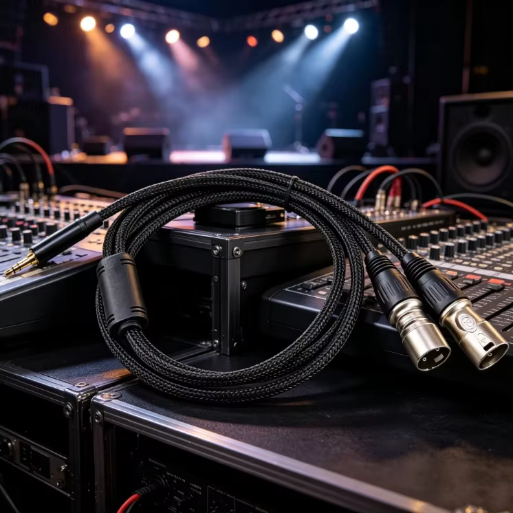 3.5mm to dual XLR cable