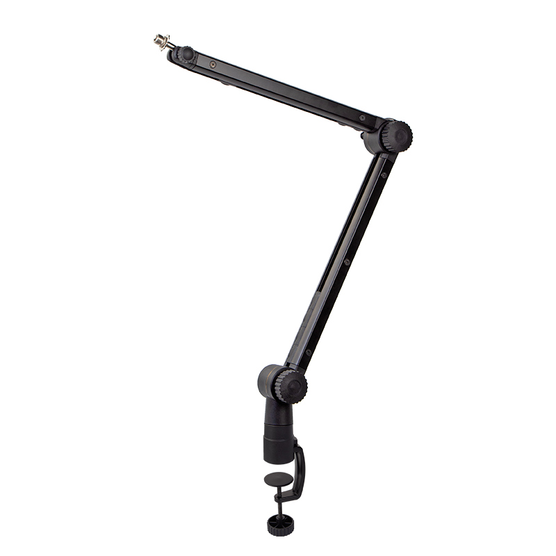 Desktop spring balance boom arm microphone stand with desk clamp - factory product photo