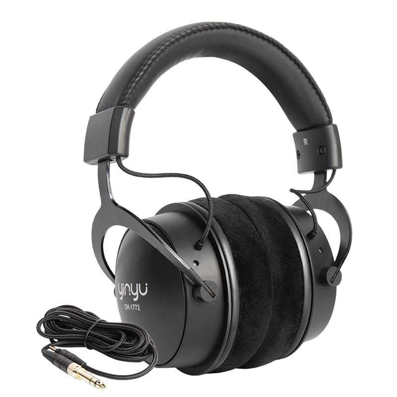 LESOUND DH-1772 studio headphone with braided OFC cable and 6.35mm plug (factory photo)