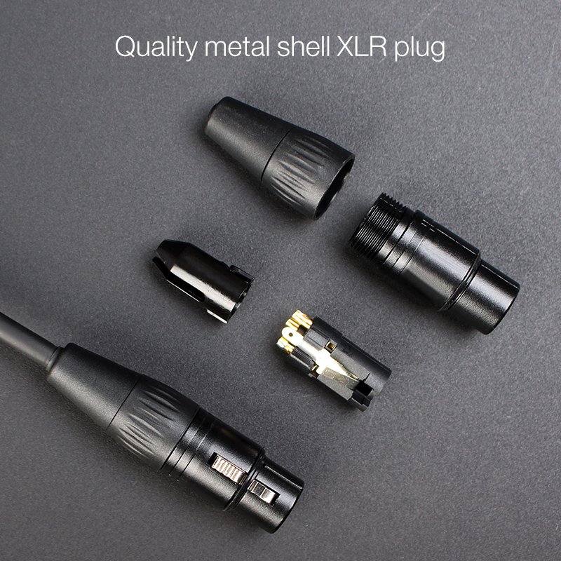 XLR Y-Splitter Cable male to dual female YC020 para sa audio (5)