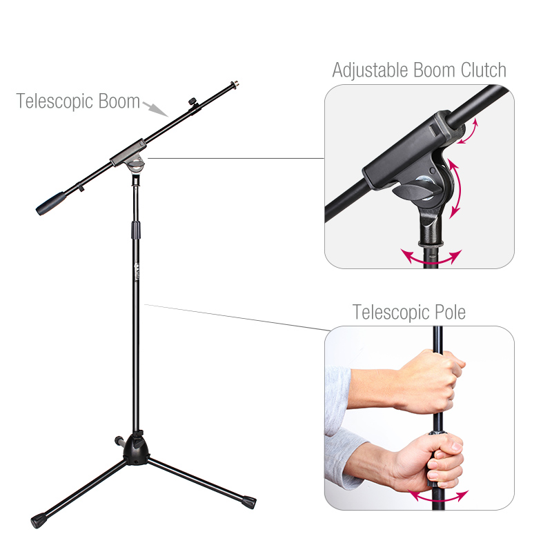 adjustable boom mic stand